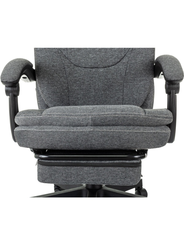 Кресло VB_Бюрократ CH-868MSG-BF серый с подст.для ног черный