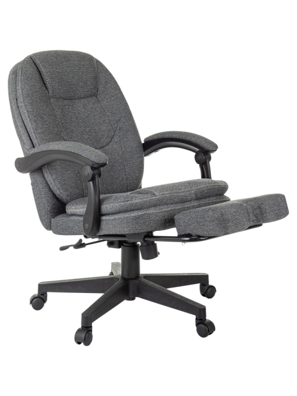 Кресло VB_Бюрократ CH-868MSG-BF серый с подст.для ног черный