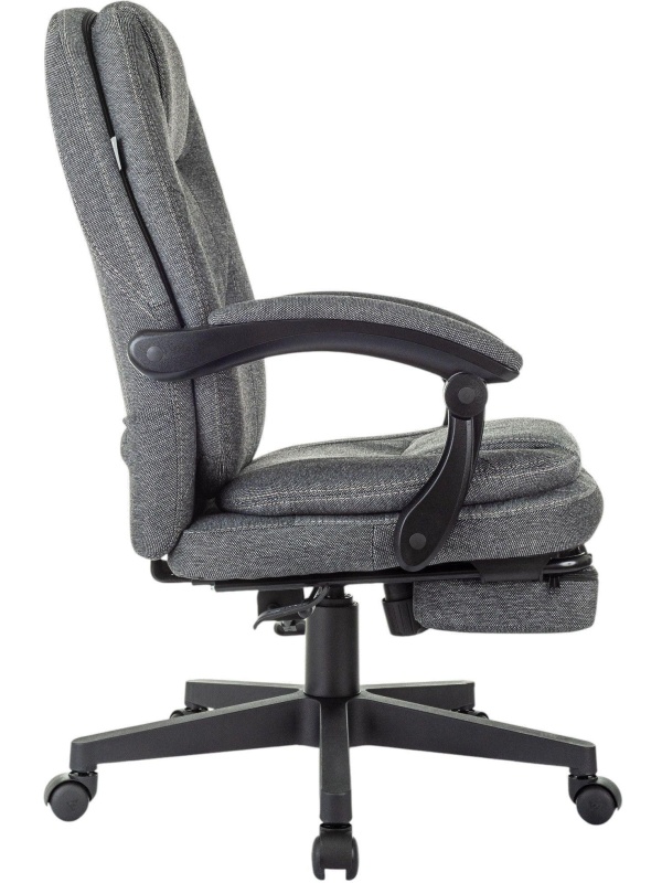 Кресло VB_Бюрократ CH-868MSG-BF серый с подст.для ног черный