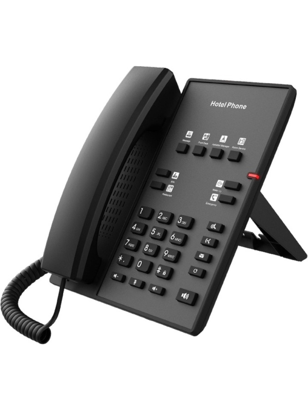 IP-телефон Fanvil H1-2 Wire,Hotel,2-провод,RJ11,8 DSS Keys,PoE,HD Voice PSU