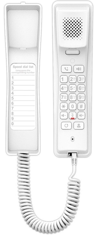 IP-телефон Fanvil H2U white,2 SIP,Opus&IPV6,Wall-mount,PoE,HD Voice,PSU