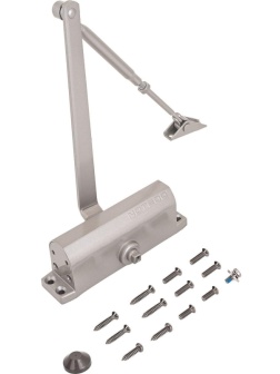 Доводчик дверной NOTEDO DC-080 GRAY 60-120 кг серый (10)