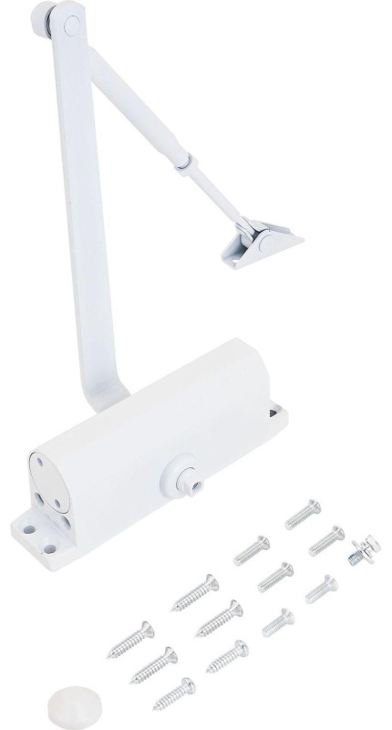 Доводчик дверной NOTEDO DC-080 WHITE  60-120 кг белый (10)