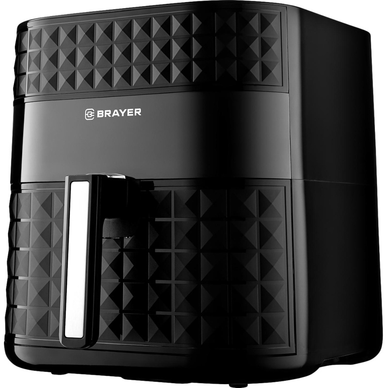 Аэрогриль BRAYER 2035BR,1800Вт,6 л, t. 200С, съем.корз,таймер,LCD, 7 прогр