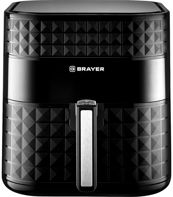 Аэрогриль BRAYER 2035BR,1800Вт,6 л, t. 200С, съем.корз,таймер,LCD, 7 прогр