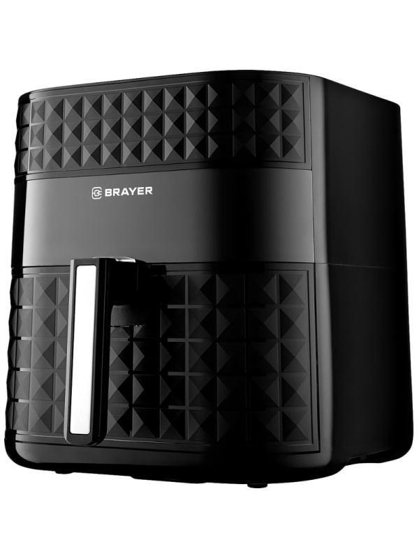 Аэрогриль BRAYER 2035BR,1800Вт,6 л, t. 200С, съем.корз,таймер,LCD, 7 прогр