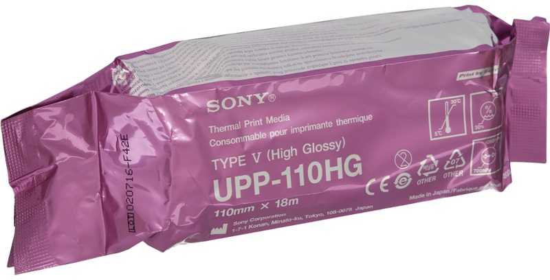 Бумага для УЗИ UPP-110HG SONY 110х18 (Orig) 10 шт/уп