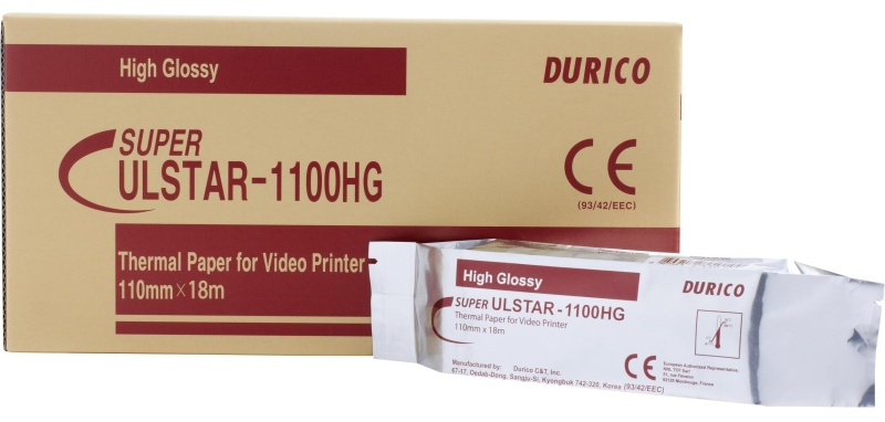 Бумага для УЗИ Super ULSTAR-1100HG (110mm х 18m) 5шт/уп