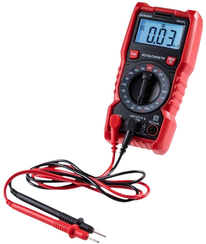 Мультиметр портативный R830L REXANT (13-3106)