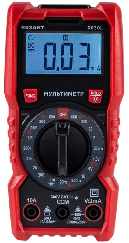 Мультиметр портативный R830L REXANT (13-3106)