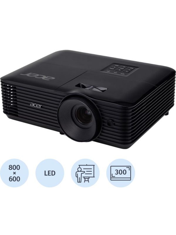 Проектор Acer X1128H, DLP, SVGA, 4800 Lm, 20000:1, (MR.JTGCD.001)