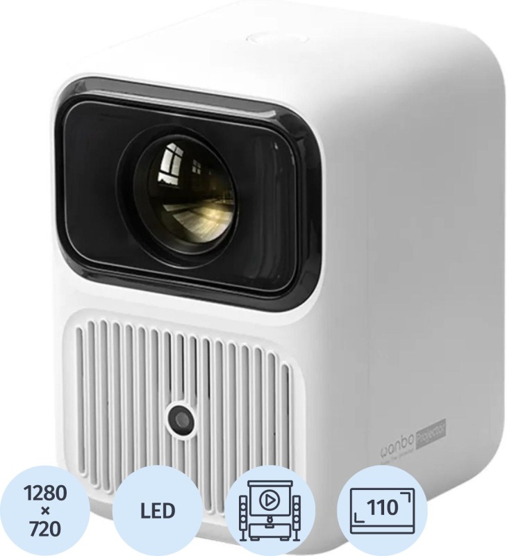 Проектор Wanbo Dali 1 1G + 8G, 720 P, 350 ANSI, белый, WPD11
