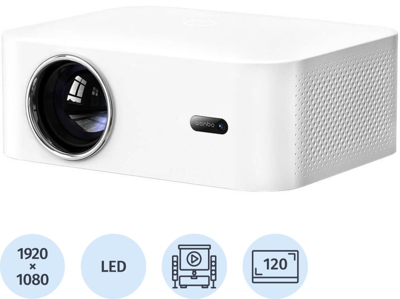 Проектор Wanbo X2 Max (Android 9.0, FHD, 450lm, 1+8G, EU, белый)