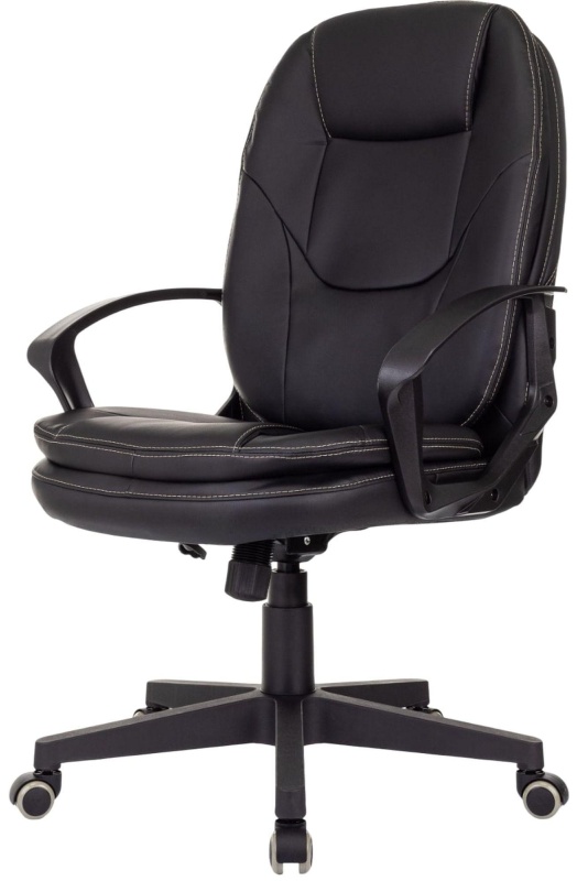 Кресло VB_EChair 668 PU черный эко.кожа крестов. пластик