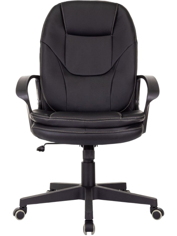 Кресло VB_EChair 668 PU черный эко.кожа крестов. пластик