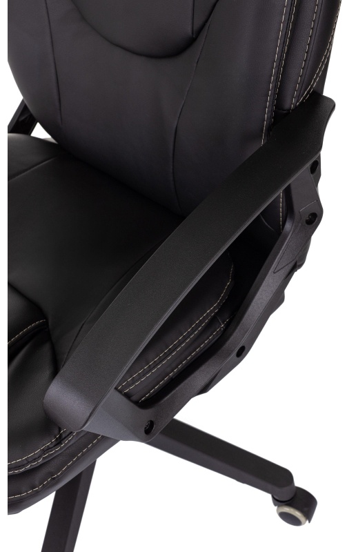 Кресло VB_EChair 668LT PU черный эко.кожа крестов. пластик