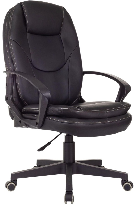 Кресло VB_EChair 668LT PU черный эко.кожа крестов. пластик