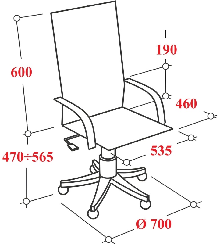 Кресло VB_EChair 668LT PU черный эко.кожа крестов. пластик
