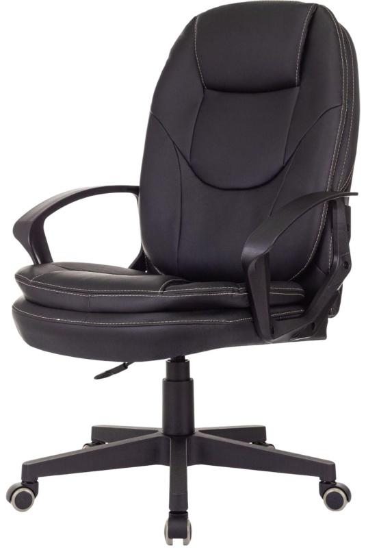 Кресло VB_EChair 668LT PU черный эко.кожа крестов. пластик