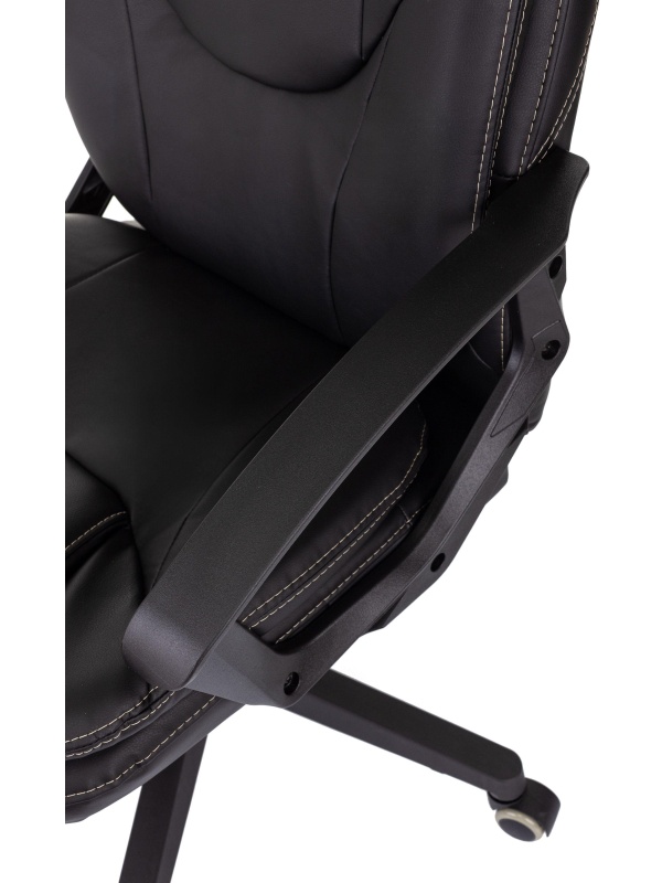 Кресло VB_EChair 668LT PU черный эко.кожа крестов. пластик