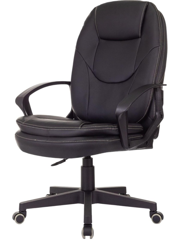 Кресло VB_EChair 668LT PU черный эко.кожа крестов. пластик