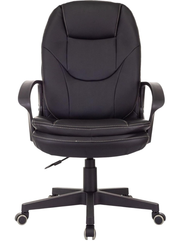 Кресло VB_EChair 668LT PU черный эко.кожа крестов. пластик