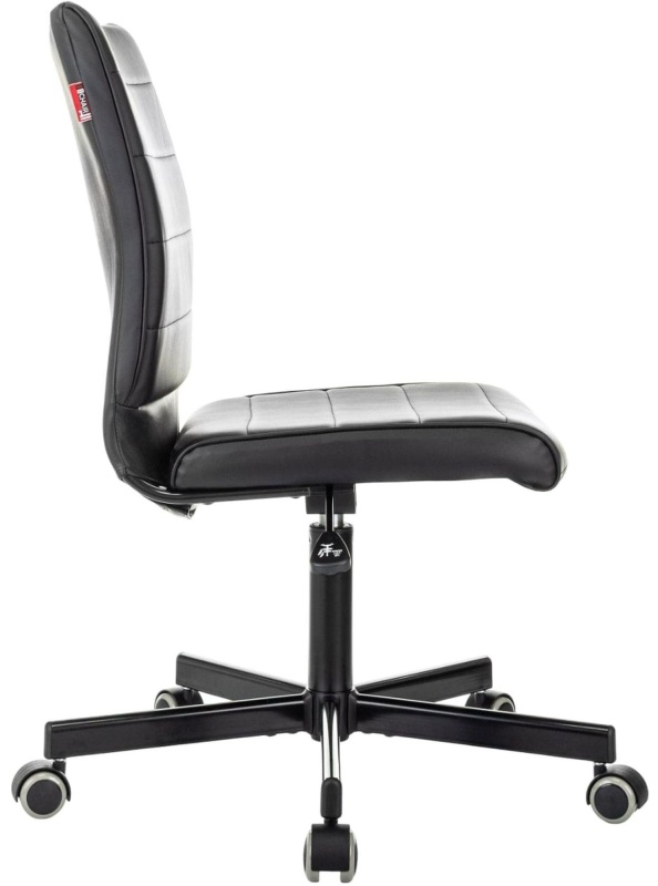 Кресло VB_EChair 303 PU черный эко.кожа крестов. металл черный