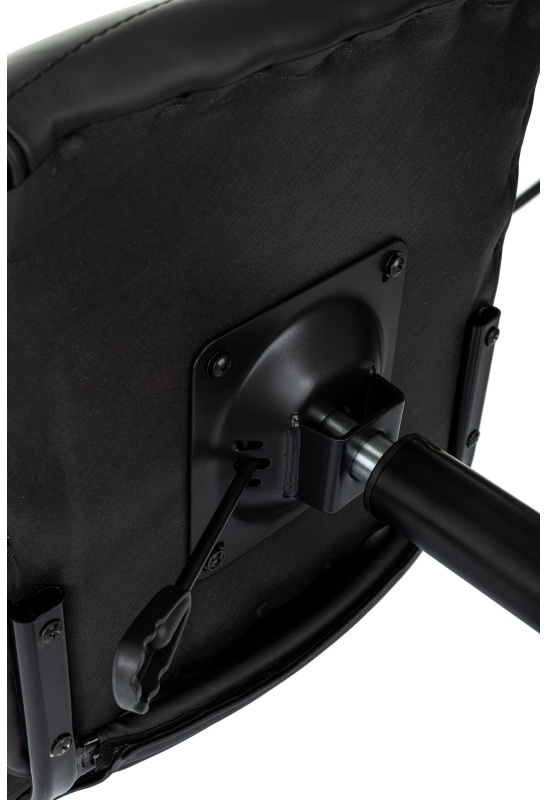 Кресло VB_EChair 303 PU черный эко.кожа крестов. металл черный