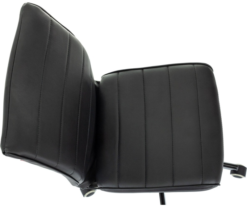 Кресло VB_EChair 303 PU черный эко.кожа крестов. металл черный