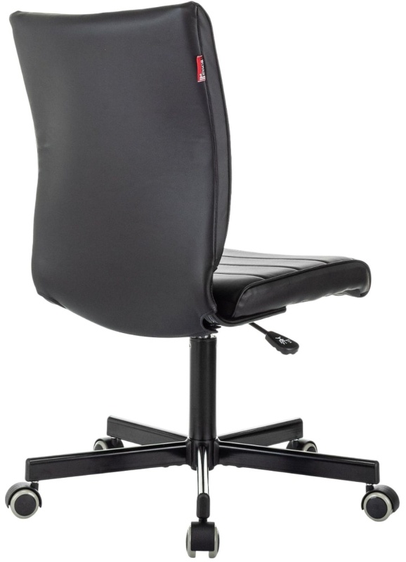 Кресло VB_EChair 303 PU черный эко.кожа крестов. металл черный