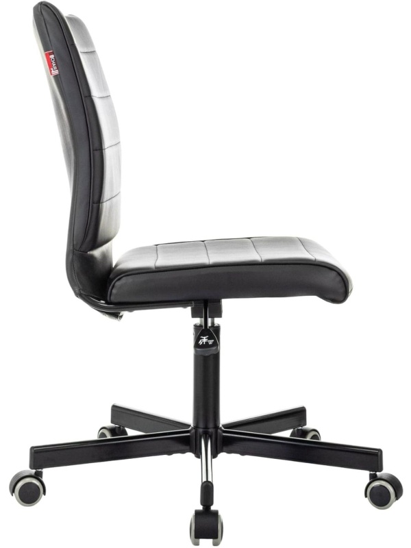 Кресло VB_EChair 303 PU черный эко.кожа крестов. металл черный