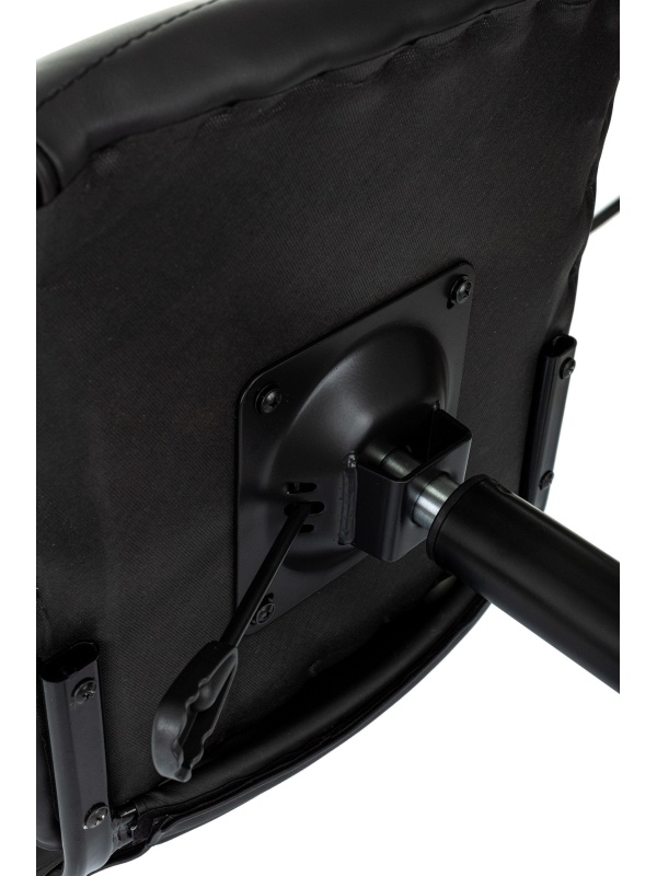 Кресло VB_EChair 303 PU черный эко.кожа крестов. металл черный