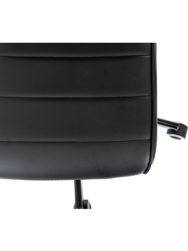 Кресло VB_EChair 303 PU черный эко.кожа крестов. металл черный