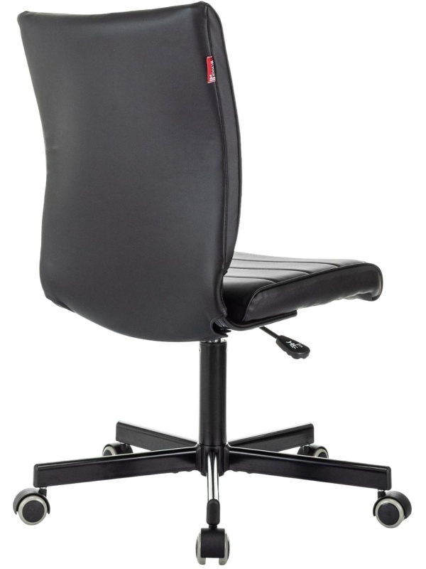 Кресло VB_EChair 303 PU черный эко.кожа крестов. металл черный