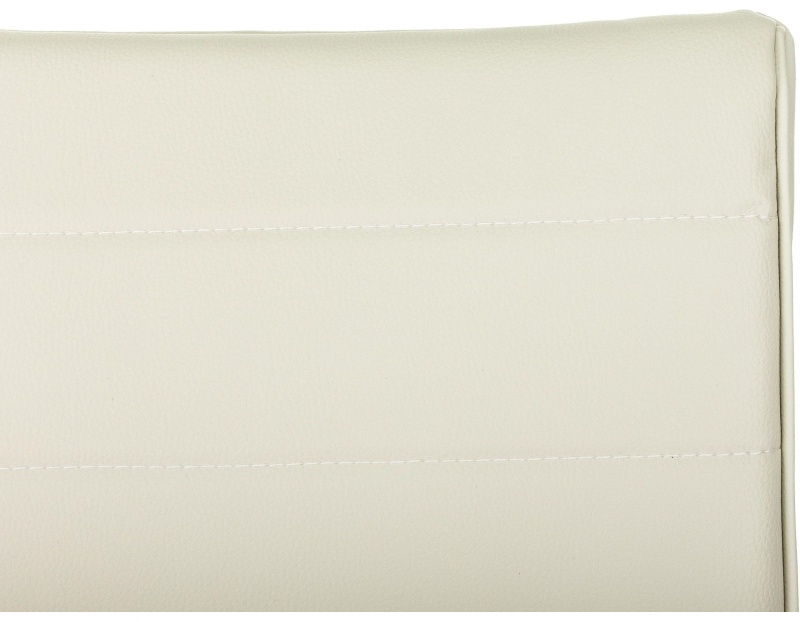 Кресло VB_EChair 303 PU слоновая кость эко.кожа крестов. металл черный