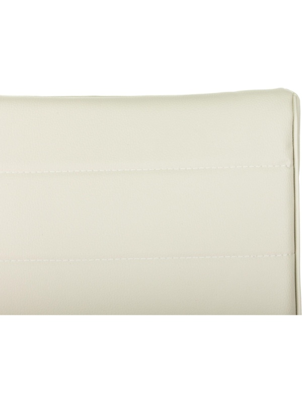 Кресло VB_EChair 303 PU слоновая кость эко.кожа крестов. металл черный