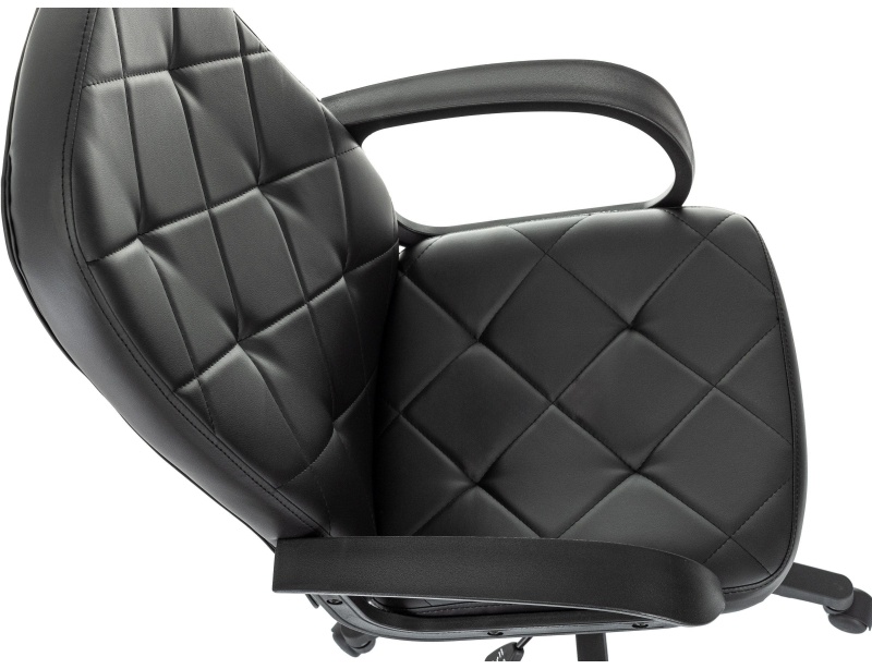 Кресло VB_EChair 602 PU черный эко.кожа крестов. пластик