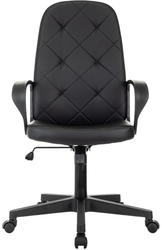 Кресло VB_EChair 602 PU черный эко.кожа крестов. пластик