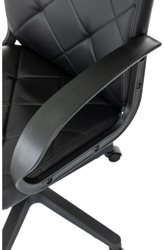 Кресло VB_EChair 602 PU черный эко.кожа крестов. пластик