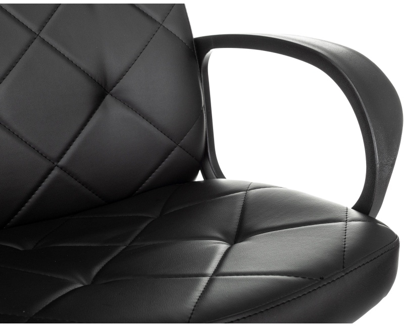 Кресло VB_EChair 602 PU черный эко.кожа крестов. пластик