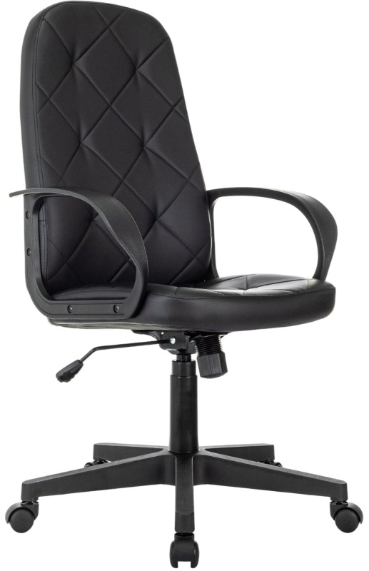 Кресло VB_EChair 602 PU черный эко.кожа крестов. пластик