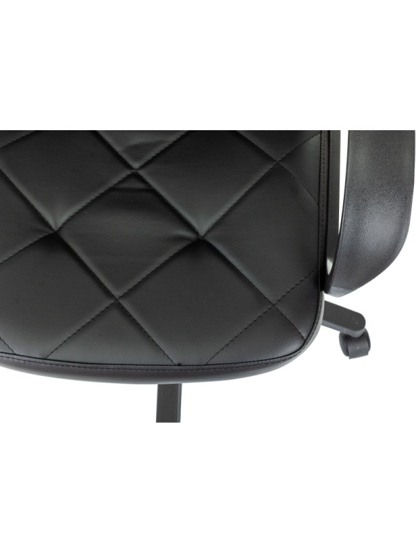 Кресло VB_EChair 602 PU черный эко.кожа крестов. пластик