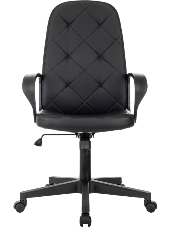 Кресло VB_EChair 602 PU черный эко.кожа крестов. пластик