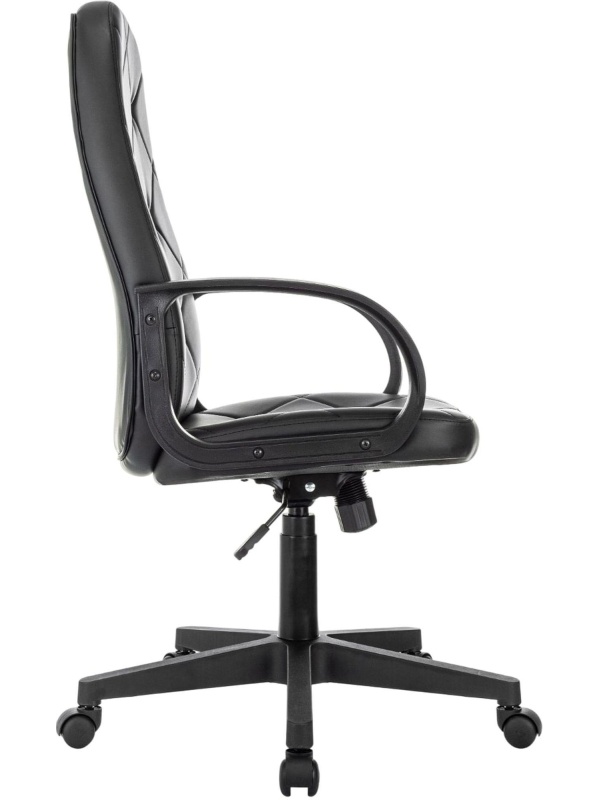 Кресло VB_EChair 602 PU черный эко.кожа крестов. пластик