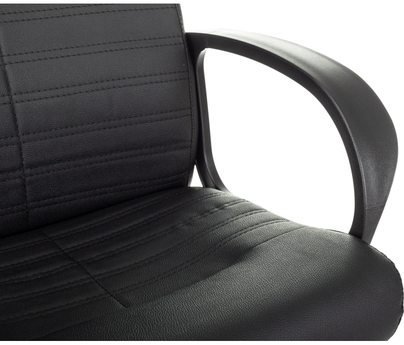 Кресло VB_EChair 659LT PU черный эко.кожа крестов. пластик