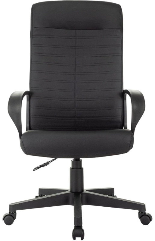 Кресло VB_EChair 659LT PU черный эко.кожа крестов. пластик