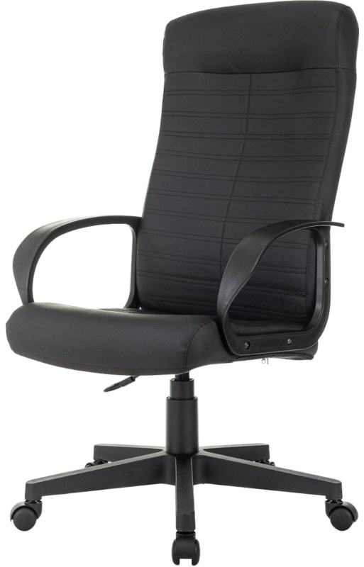 Кресло VB_EChair 659LT PU черный эко.кожа крестов. пластик