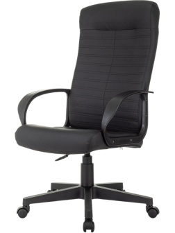 Кресло VB_EChair 659LT PU черный эко.кожа крестов. пластик