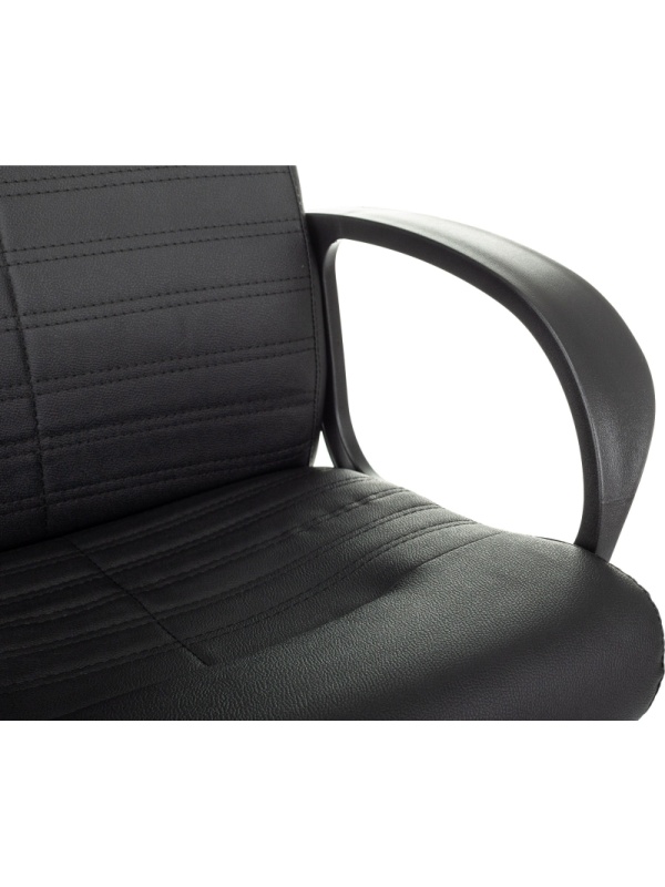 Кресло VB_EChair 659LT PU черный эко.кожа крестов. пластик