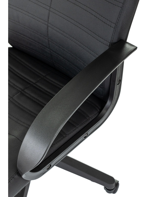 Кресло VB_EChair 659LT PU черный эко.кожа крестов. пластик